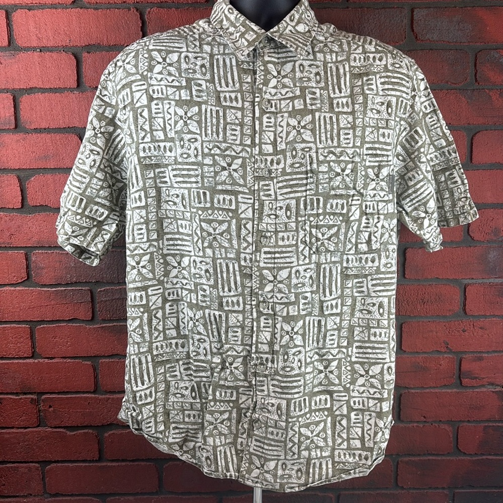 Woolrich Shirt Mens Medium Aztec Button‎ Down
